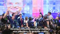 From comic to president, Zelensky wins Ukraine presidency