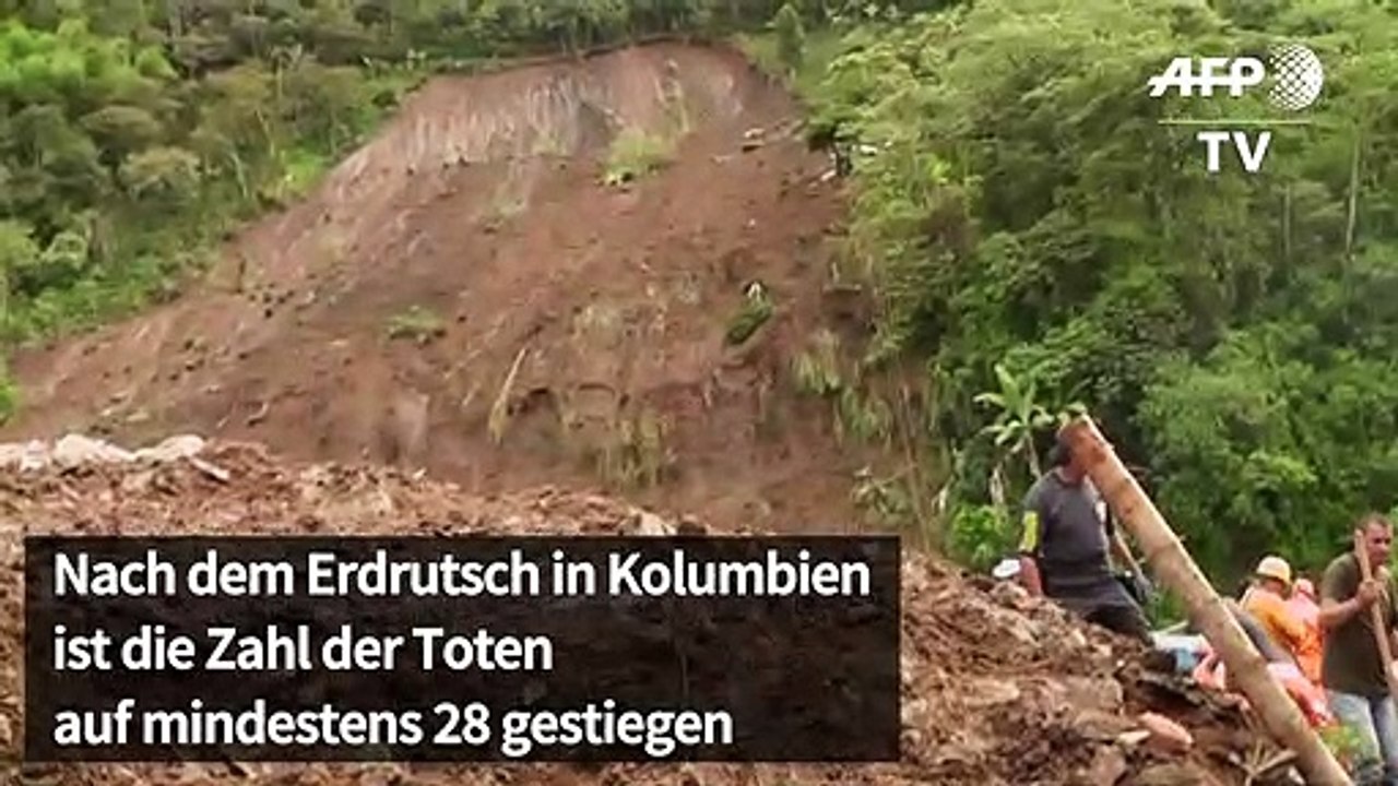 Weitere todesopfer nach erdrutsch in kolumbien geborgen