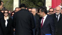 Ankara -Meclis Başkanı Şentop TBMM'de Düzenlenen Törende Anıta Çelenk Bıraktı