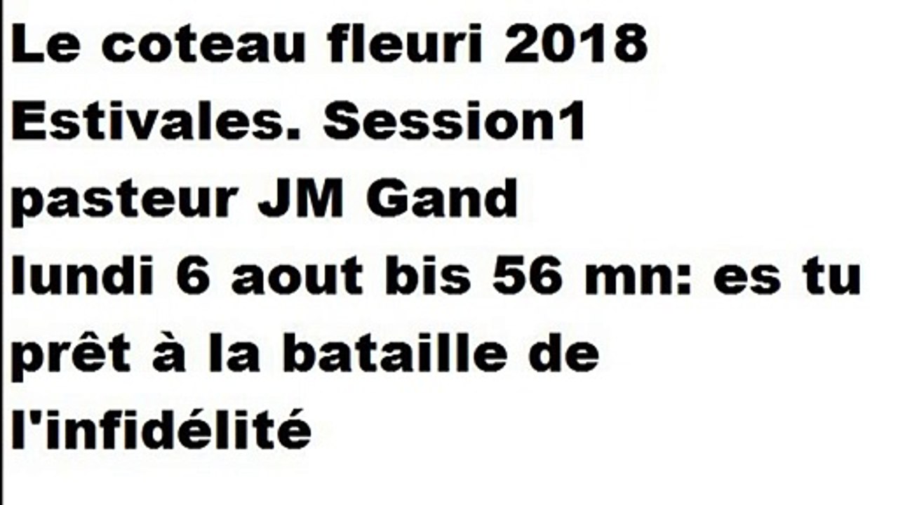 sesssion-1 es tu prêt à la bataille de l'infidélité