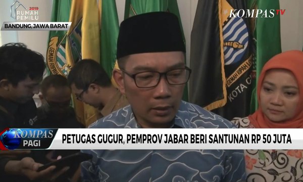 Petugas Gugur, Pemprov Jawa Barat Beri Santunan Rp 50 Juta