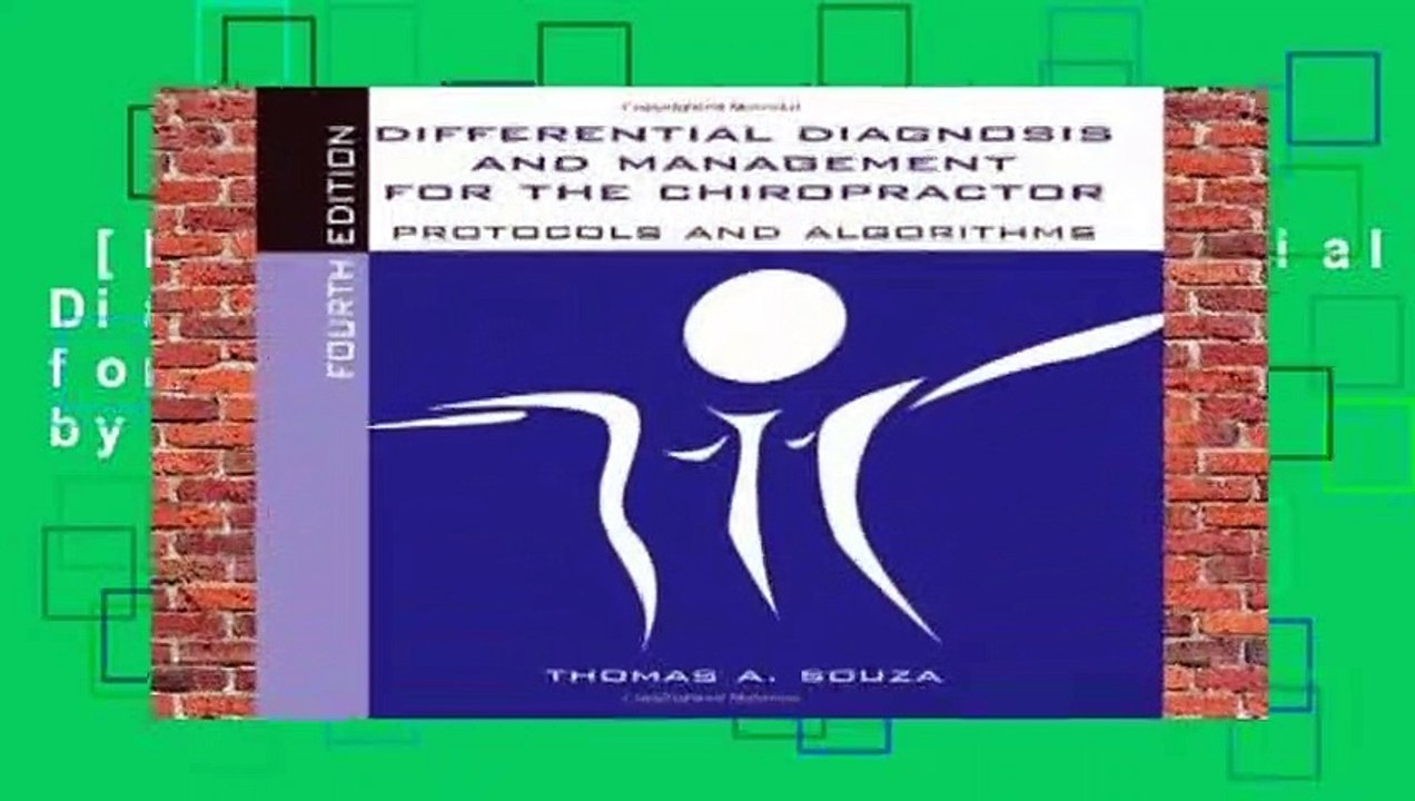 [NEW RELEASES]  Differential Diagnosis and Management for the Chiropractor by Thomas A. Souza