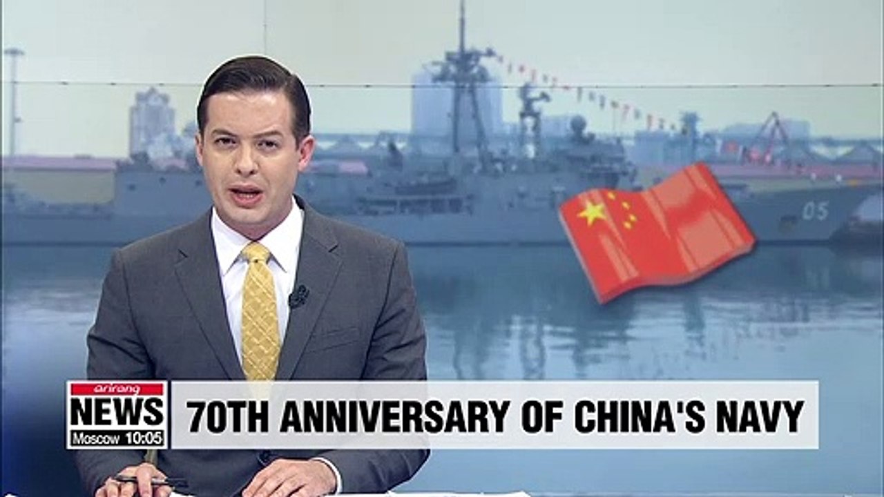 Fleet review held to celebrate 70th anniversary of founding of China's navy
