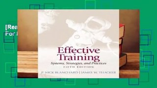 [Read] Effective Training  For Free