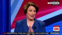 Amy Klobuchar's 'Please Clap' Moment During Town Hall Speech