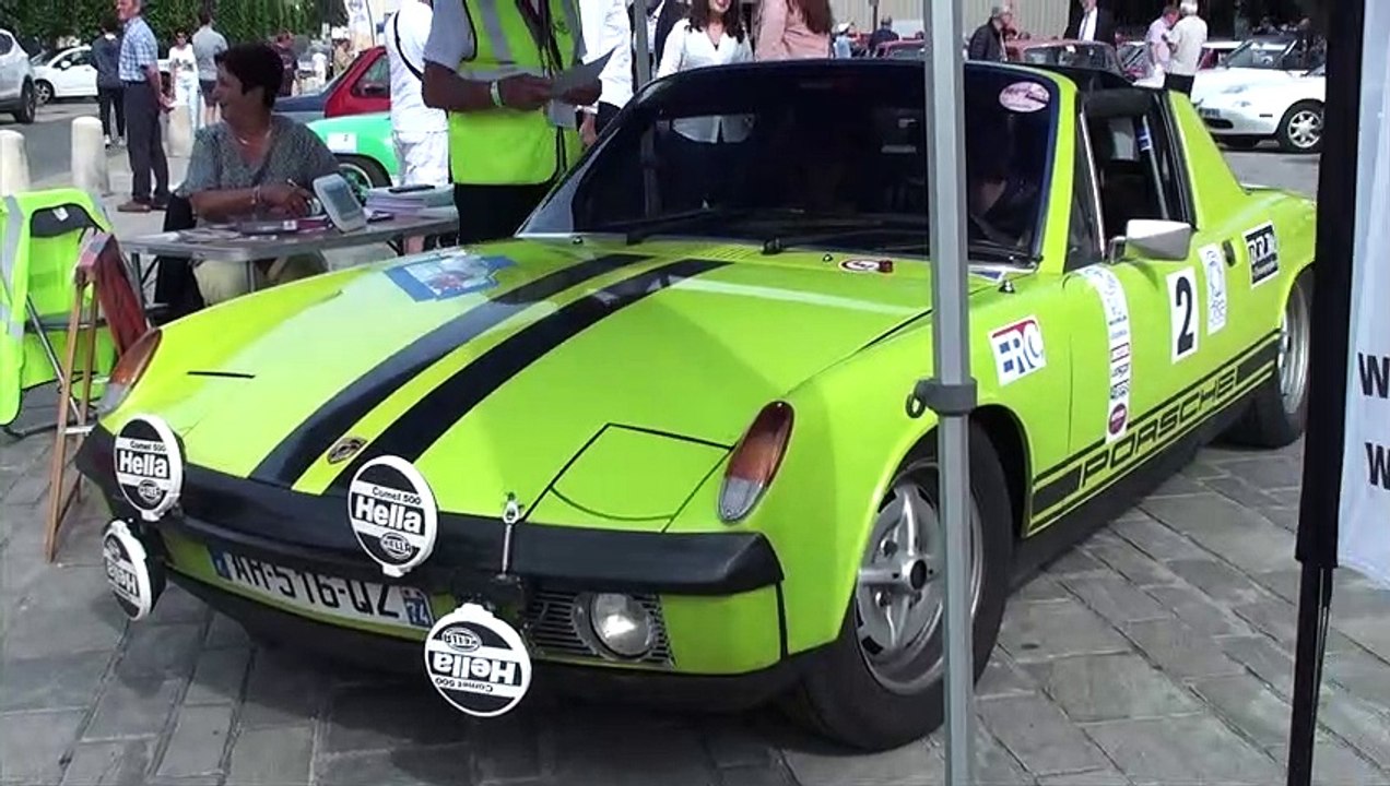Beauvais, parc fermé rallye historique Ronde du Vexin Mai 2018