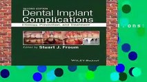 Dental Implant Complications: Etiology, Prevention, and Treatment