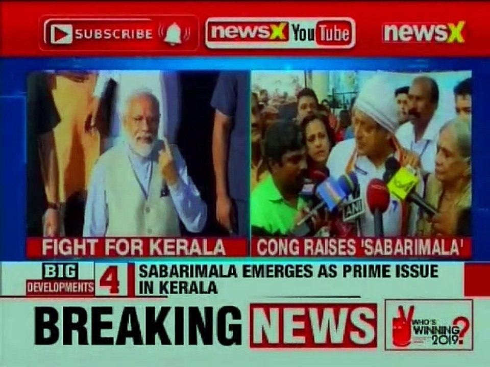 Lok Sabha Election 2019 Phase 3 Voting Day: Congress raises Sabarimala issue on D-Day, Kerala