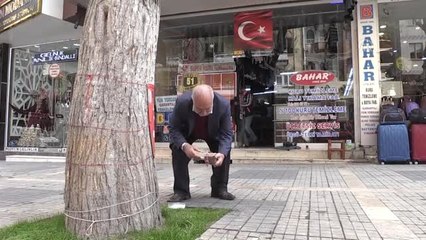 Sokak Hayvanlarına Evlat Şefkatiyle Bakıyor