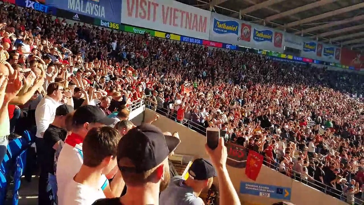 New champions league song at Cardiff away 210419