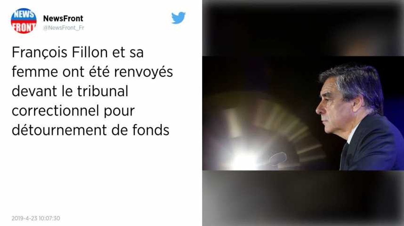 François et Penelope Fillon renvoyés devant le tribunal correctionnel