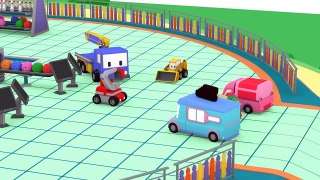 Tiny Trucks - Ant - Kids Animation with Street Vehicles Bulldozer, Excavator & Crane