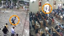Srilanka में आतंकी हमले के बाद Suicide Bomber के चर्च में घुसने का Video आया सामने | वनइंडिया हिंदी