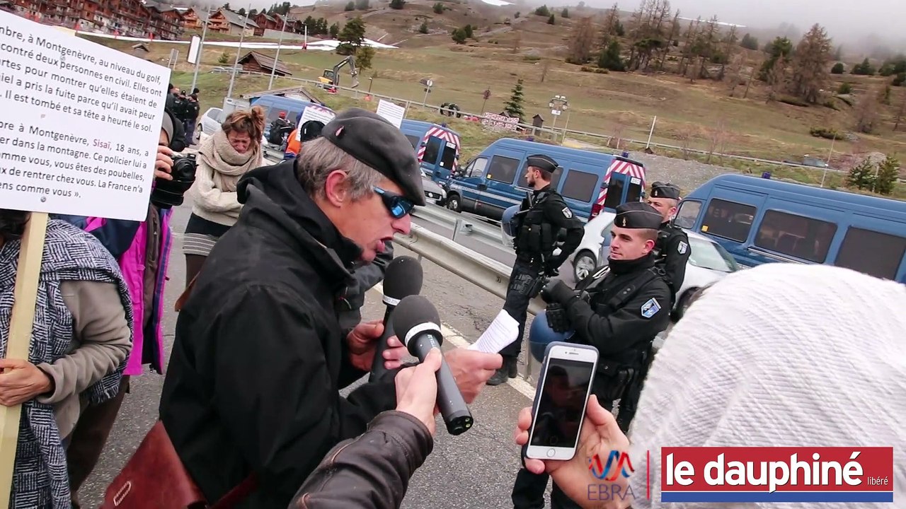 Manifestation  à Montgenèvre (Hautes-Alpes)
