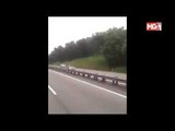 Myvi pandu lawan arus di lebuh raya