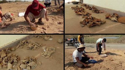 चंदौली में खुदाई के दौरान मिली चीजें जिसे 3800 साल पहले इंसान करता था इस्तेमाल