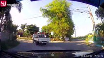 Dashcam footage shows vehicles shaking as earthquake hits the Philippines
