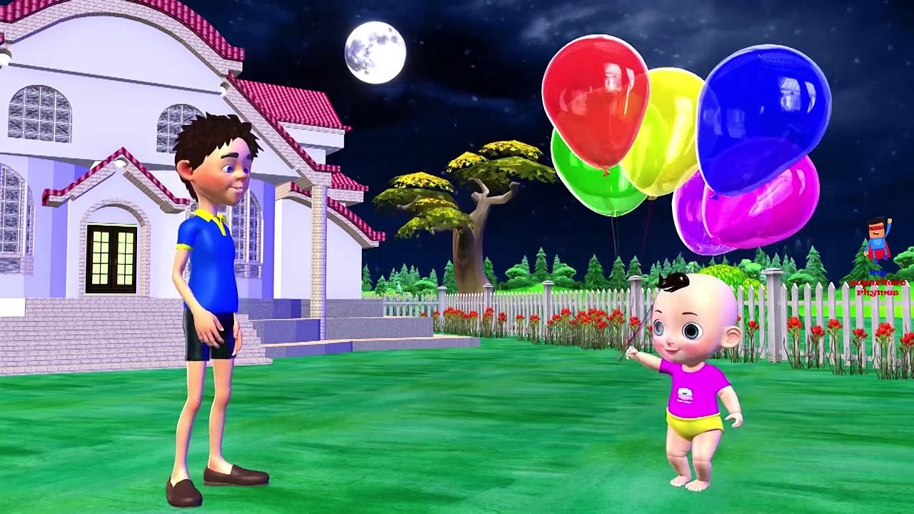 Balloon Songs For Kids - Little Baby Blows Colo...