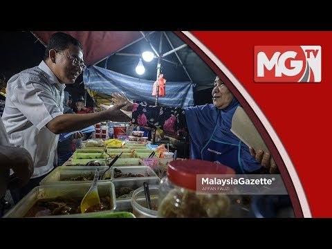 Calon BN Pandan Datuk Leong Kok Wee berkempen sampai malam