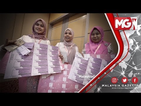 TERKINI : Proses Pengundian Puteri UMNO Berjalan Lancar