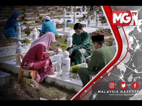 Waris Ziarah Tanah Perkuburan di Hari Raya Pertama Aidilfitri