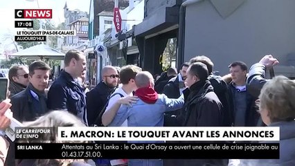 CNews : Emmanuel Macron au Touquet 21/04/2019