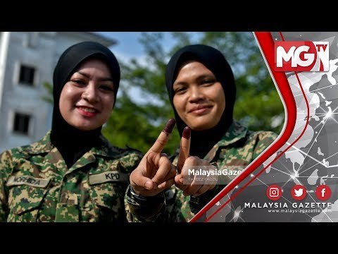 TERKINI : 5631 Anggota Tentera Dan Pasangan Mengundi Awal Di Hangar PUSASDA