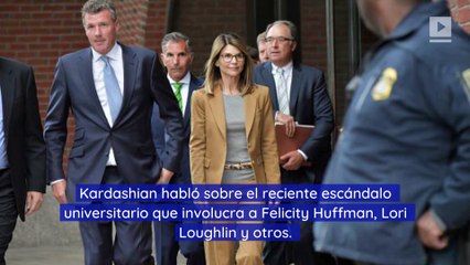 Kim Kardashian dice que no usaría su 'privilegio' para ingresar a sus hijos a la universidad