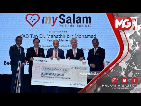 TERKINI : SUMBANGAN 2 BILION!!! mySalam Insurans Untuk B40 - Tun Mahathir