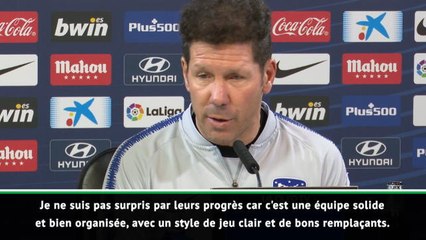 34e j. - Simeone se méfie de cette équipe de Valence "solide et bien organisée"