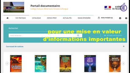 Portail documentaire PMB de l'académie d'Aix-Marseille (2019)
