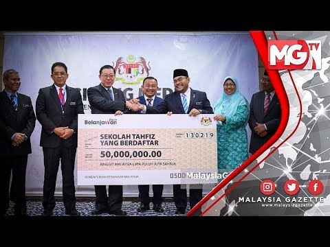 TERKINI : RM50 JUTA! Peruntukan Untuk Sekolah Tahfiz Berdaftar - Kementerian Kewangan