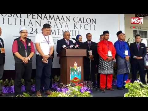 MGTV LIVE : Pengumuman rasmi calon yang layak bertanding untuk PRK N.24 DUN Semenyih oleh SPR