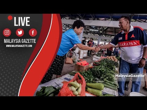 MGTV LIVE : Walkabout Calon Pakatan Harapan, Dr. Steram Sinnasamy di Pasar Pagi Pekan Rantau