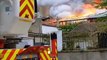 Yvelines: Un important incendie en cours à Versailles dans un entrepôt de voitures