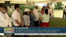 El Salvador: gob. entrega paquetes agrícolas a pequeños productores