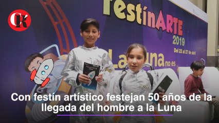 Con festín artístico festejan 50 años de la llegada del hombre a la Luna