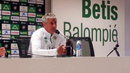 Setién, los cánticos en su contra y el apoyo de Bordalás