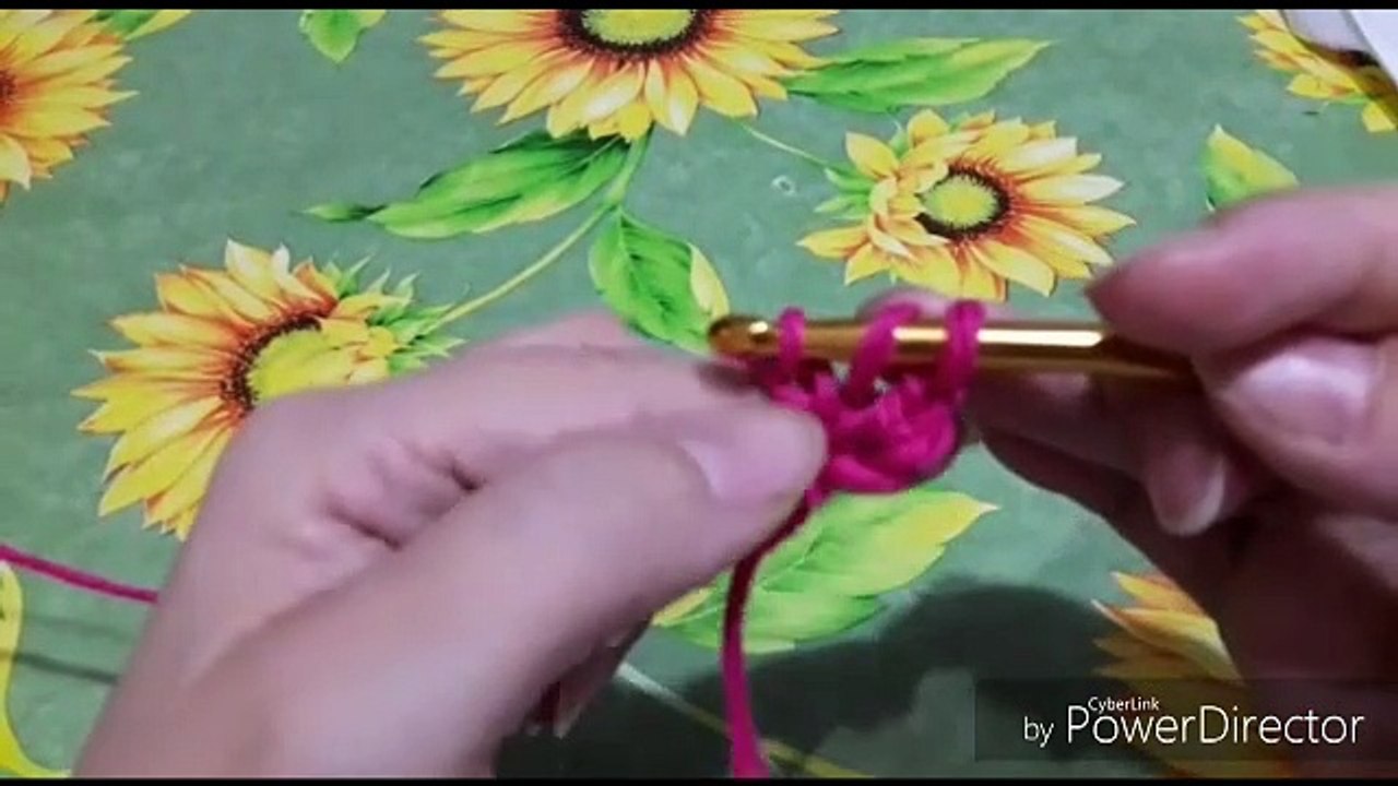 Inizio lavoro uncinetto senza catenella.