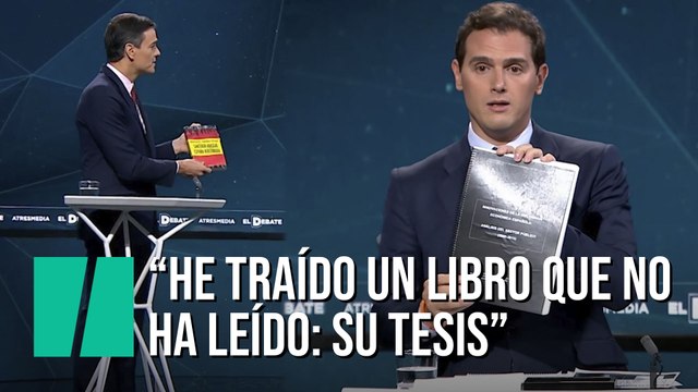 Albert Rivera: He traído un libro que no ha leído: su tesis