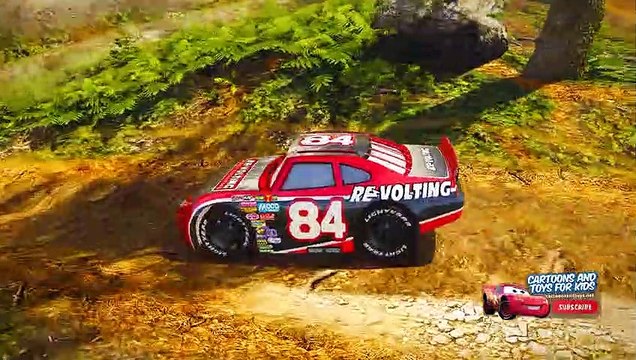 CARS 3 NEXT GENS VS STOCK CARS AIRPORT JUMP CHALLENGE (Cars 3 Next Gen Chick Hicks)