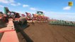 10 furrows high capacity plough Kverneland PW & Tractor Claas Axion 950