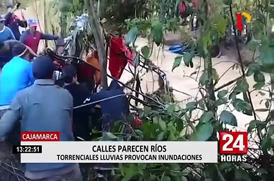 Cajamarca: lluvias intensas activan quebradas y causan inundaciones