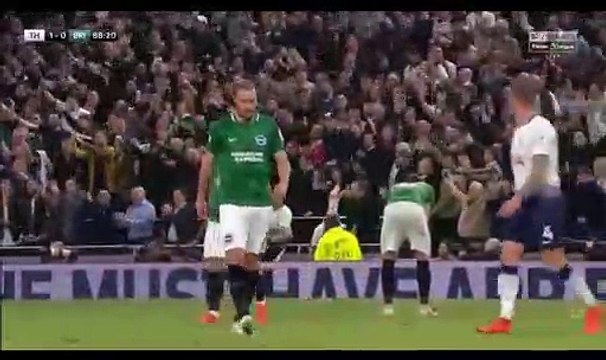 Christian Eriksen Goal - Tottenham Hotspur vs Brighton & Hove Albion 1-0 23/04/2019