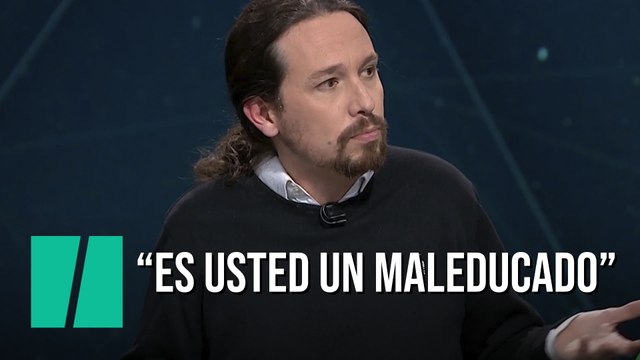 Pablo Iglesias a Albert Rivera: Es usted un maleducado