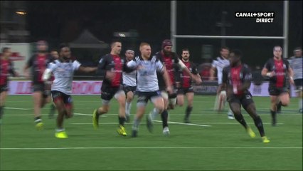 Samuel Marques marque face à Oyonnax sur un contre de 80m