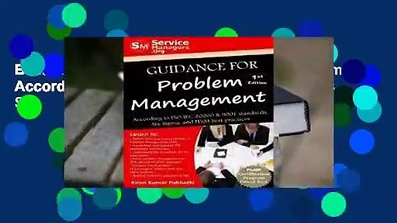 Best product  Guidance for Problem Management: According to ISO/Iec 20000 & 9001 Standards, Six