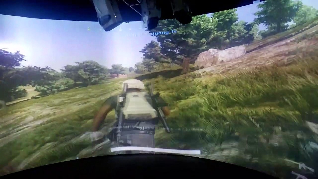 PDB game third person arc screen fusion projection large screen