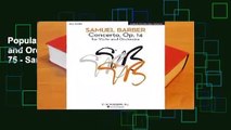 Popular Concerto for Violin and Orchestra Op.14, No. 75 - Samuel Barber