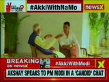 PM Narendra Modi speaks to Akshay Kumar about his Personal Experience in a Candid Chat